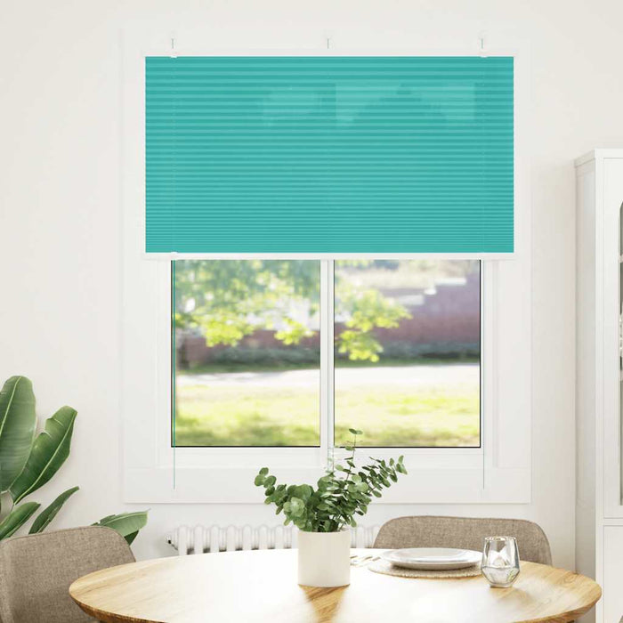 Jaluzea plisată verde petrol 105x150 cm Lățime țesătură 104,4 cm WALTI