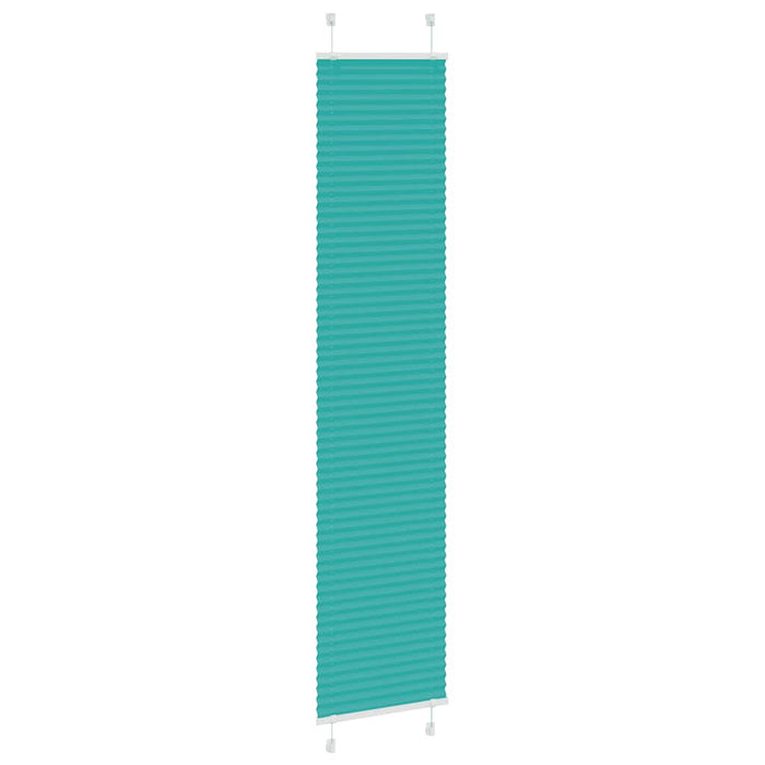 Jaluzea plisată verde petrol 45x200 cm Lățime țesătură 44,4 cm WALTI