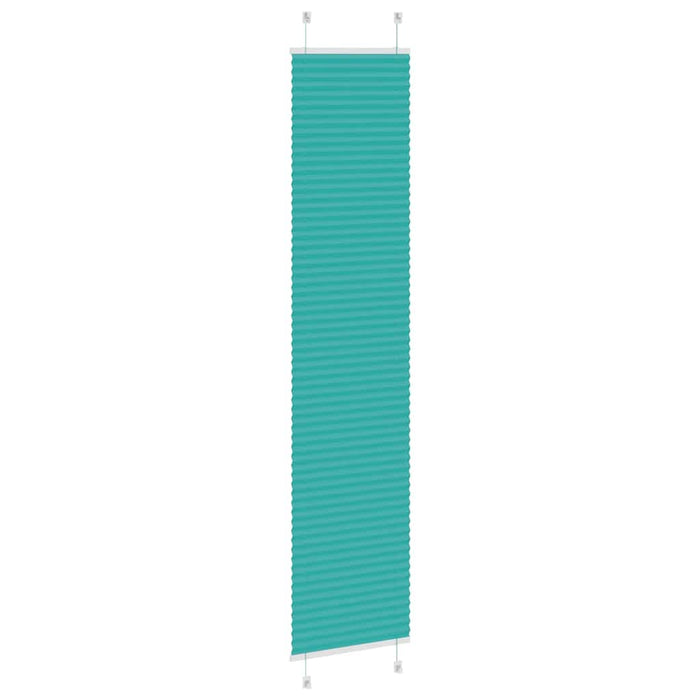 Jaluzea plisată verde petrol 45x200 cm Lățime țesătură 44,4 cm WALTI
