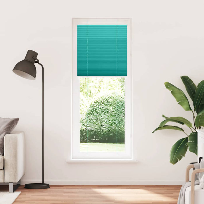 Jaluză plisată verde petrol 70x200 cm Lățime țesătură 69,4 cm - WALTI WALTI