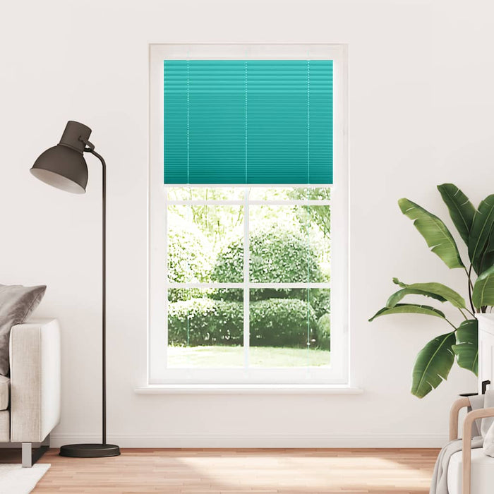 Jaluzea plisată verde petrol 105x200 cm Lățime țesătură 104,4 cm WALTI