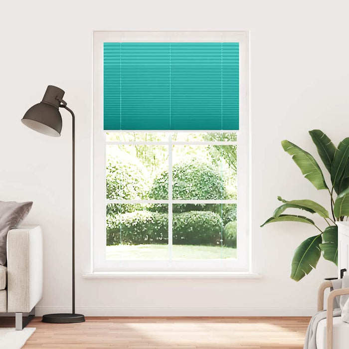 Jaluzea plisată verde petrol 115x200 cm Lățime țesătură 114,4 cm WALTI