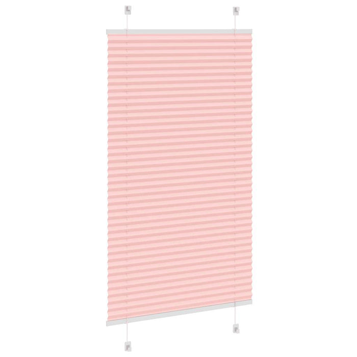 Jaluzea plisată roz 75x100cm Lățime țesătură 74,4 cm poliester WALTI