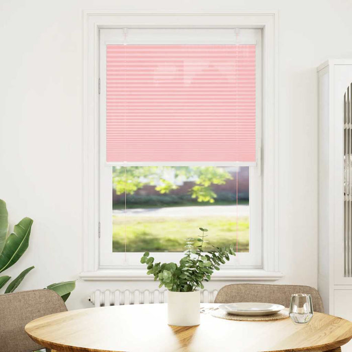 Jaluză plisată roz 80x100cm Lățime țesătură 79,4 cm poliester - WALTI WALTI