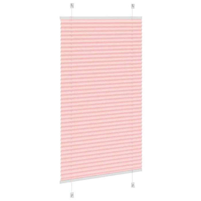 Jaluză plisată roz 80x100cm Lățime țesătură 79,4 cm poliester - WALTI WALTI