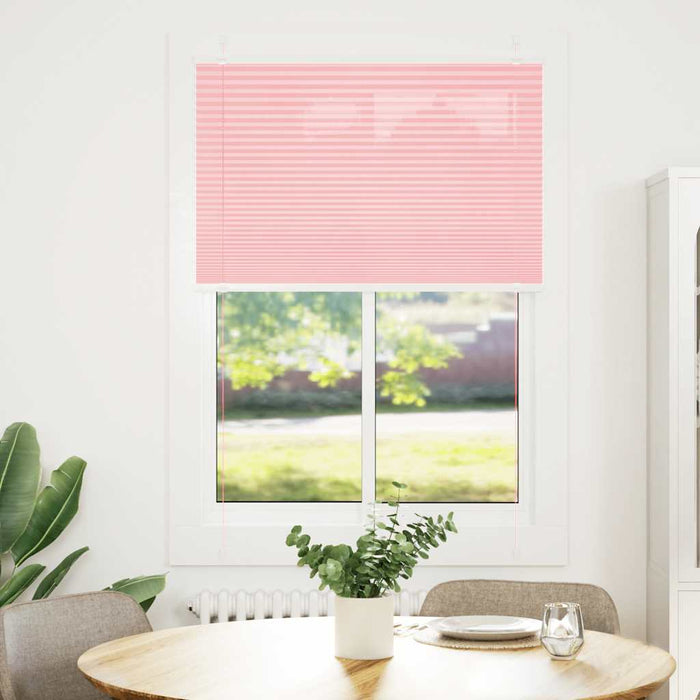Jaluzea plisată roz 100x100cm Lățime țesătură 99,4cm poliester - WALTI WALTI