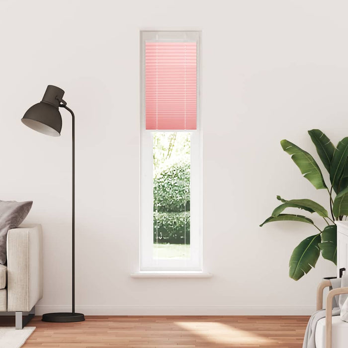Jaluzea plisată roz 45x200 cm Lățime țesătură 44,4cm poliester WALTI