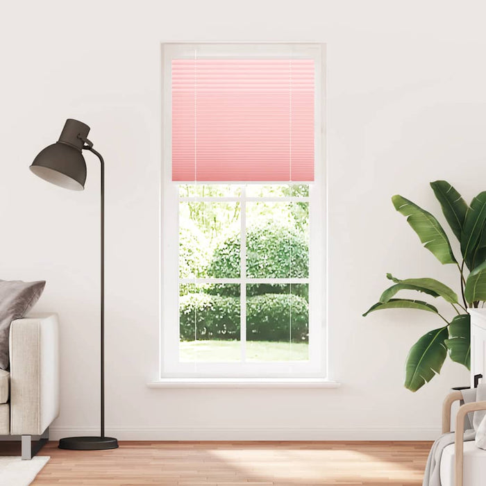 Jaluzea plisată roz 85x200 cm Lățime țesătură 84,4cm poliester WALTI