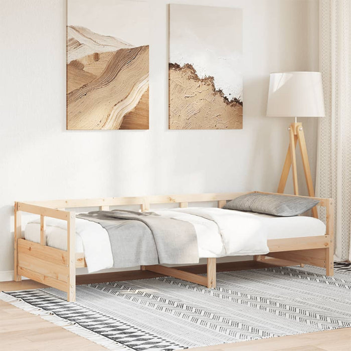 Pat de zi, natural, 80x200 cm, lemn masiv de pin WALTI