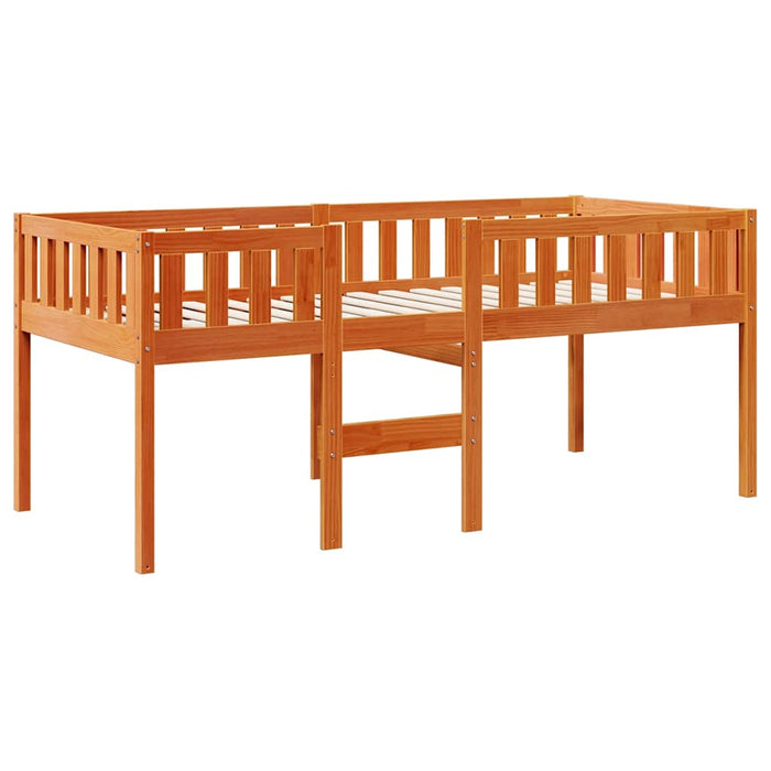 Pat pentru copii fără saltea, maro, 90x190 cm, lemn masiv pin - WALTI WALTI