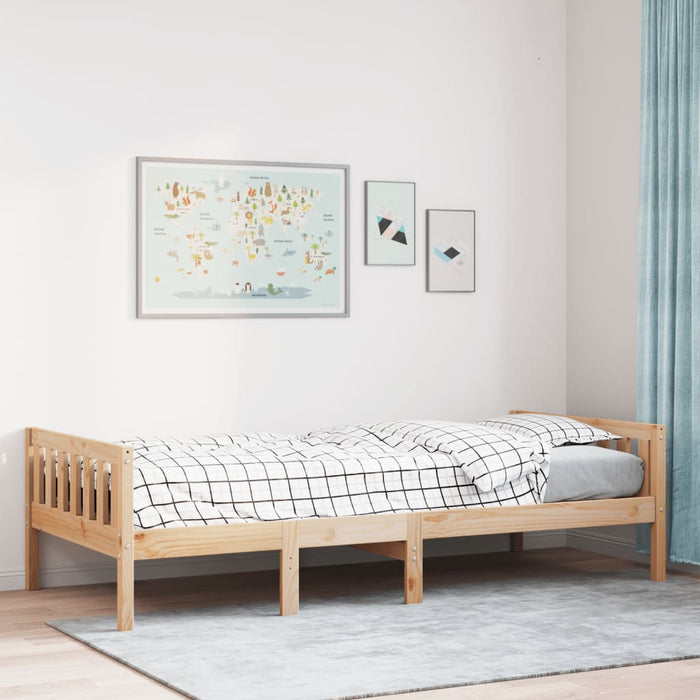 Pat pentru copii fără saltea, 90x200 cm, lemn masiv de pin - WALTI WALTI