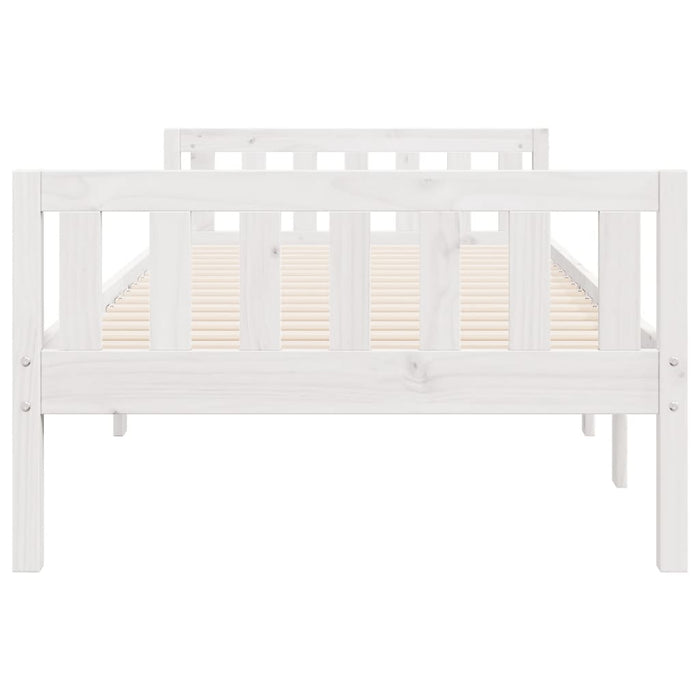 Pat pentru copii fără saltea, alb, 90x190 cm, lemn masiv de pin - WALTI WALTI