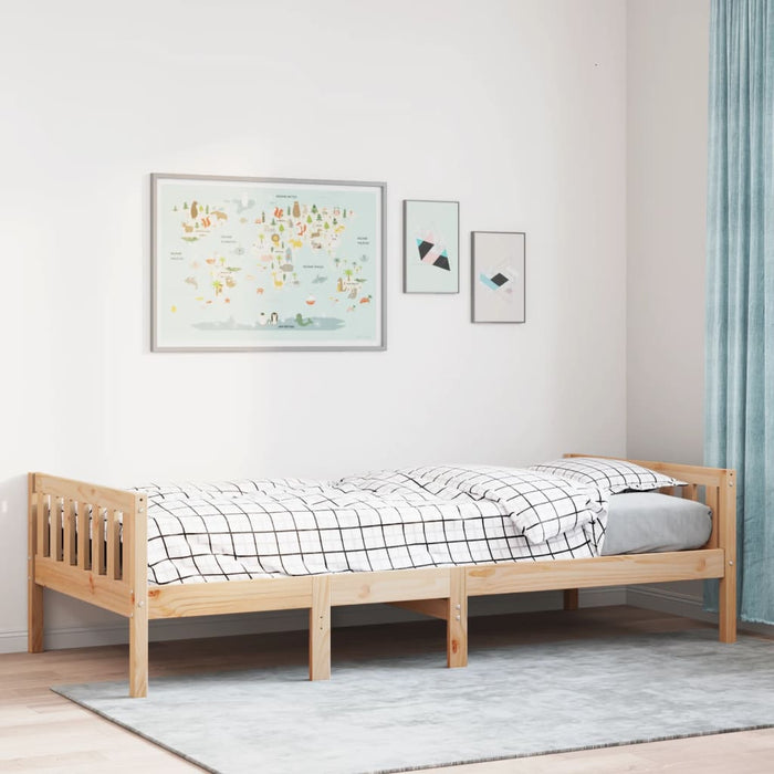Pat pentru copii fără saltea, 75x190 cm, lemn masiv de pin - WALTI WALTI