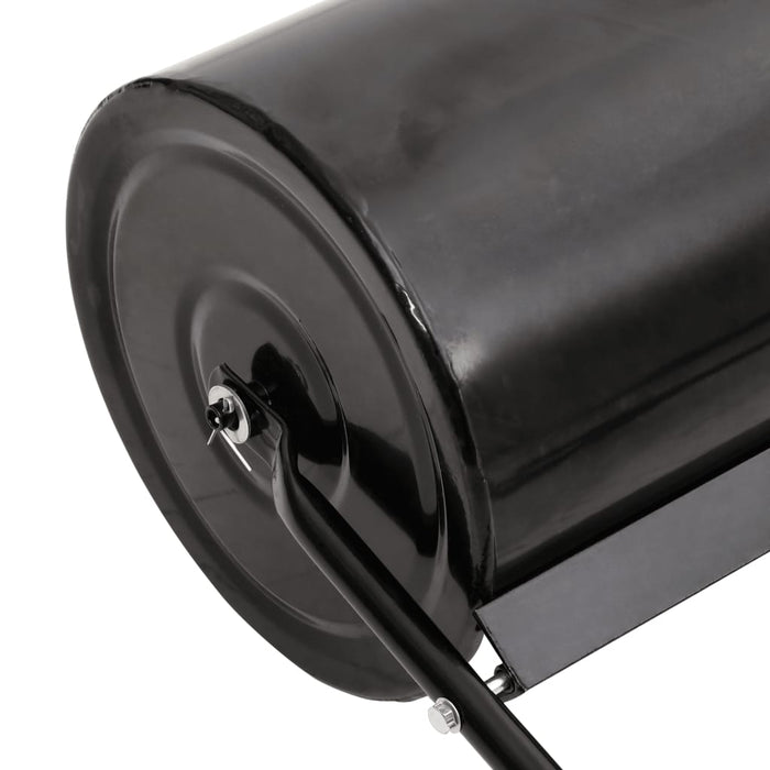 Tăvălug gazon de grădină, cleme de aerisire, negru, 63 L, fier - WALTI WALTI
