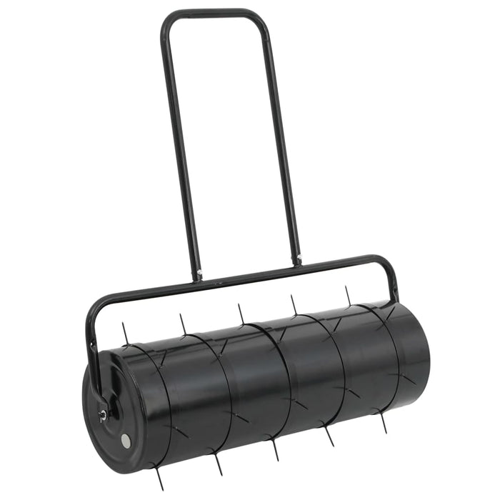 Tăvălug gazon de grădină cleme de aerisire negru 63 L fier/oțel - WALTI WALTI