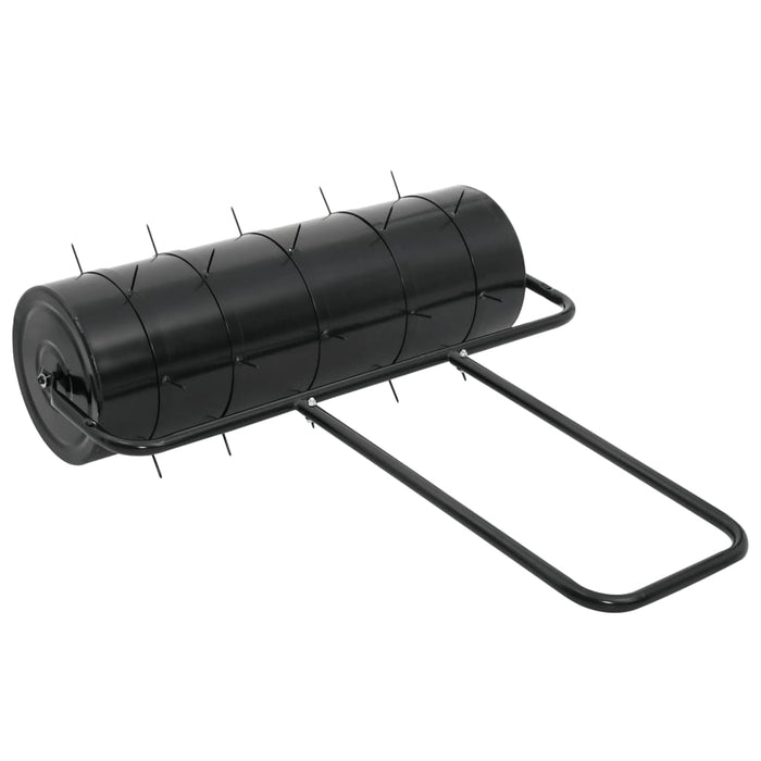 Tăvălug gazon de grădină cleme de aerisire negru 63 L fier/oțel - WALTI WALTI