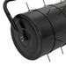 Tăvălug gazon de grădină cleme de aerisire negru 63 L fier/oțel - WALTI WALTI