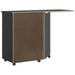 Dulap rulant cu birou „MOSS” din lemn masiv de pin negru - WALTI WALTI