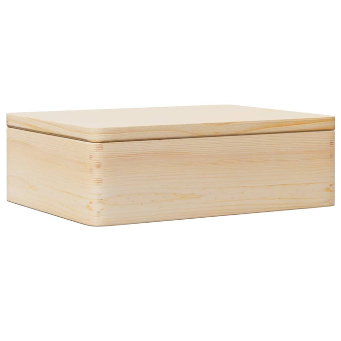 Cutie din lemn cu capac 40x30x13 cm din lemn masiv de pin - WALTI WALTI