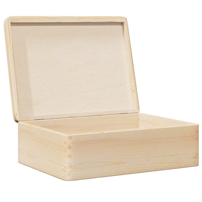 Cutie din lemn cu capac 40x30x13 cm din lemn masiv de pin - WALTI WALTI