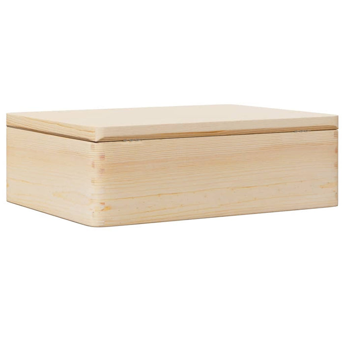 Cutie din lemn cu capac 40x30x13 cm din lemn masiv de pin - WALTI WALTI