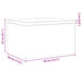 Cutie din lemn cu capac 40x30x23 cm din lemn masiv de pin - WALTI WALTI