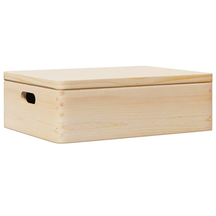 Cutie din lemn cu capac 40x30x23 cm din lemn masiv de pin - WALTI WALTI