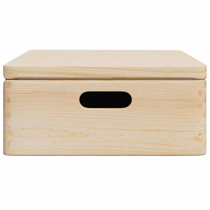 Cutie din lemn cu capac 40x30x23 cm din lemn masiv de pin - WALTI WALTI