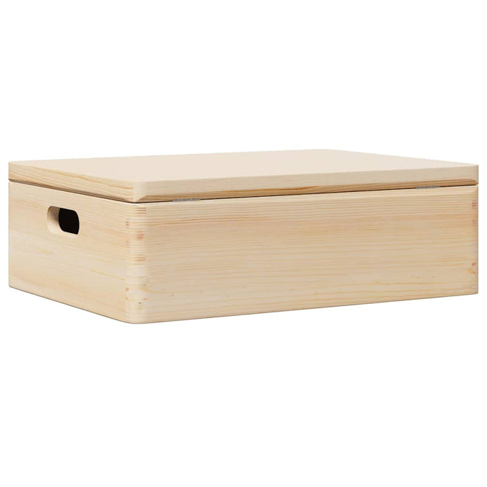 Cutie din lemn cu capac 40x30x23 cm din lemn masiv de pin - WALTI WALTI