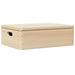 Cutie din lemn cu capac 40x30x23 cm din lemn masiv de pin - WALTI WALTI