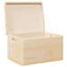 Cutie din lemn cu capac 40x30x23 cm din lemn masiv de pin - WALTI WALTI