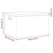 Cutie din lemn cu capac 40x30x23 cm din lemn masiv de pin - WALTI WALTI