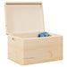 Cutie din lemn cu capac 40x30x23 cm din lemn masiv de pin - WALTI WALTI