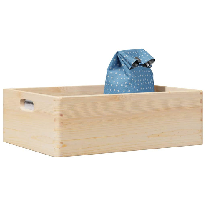 Cutie din lemn cu mânere 40x30x13 cm din lemn masiv de pin - WALTI WALTI