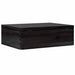 Cutie din lemn cu capac negru 40x30x13 cm lemn masiv de pin - WALTI WALTI