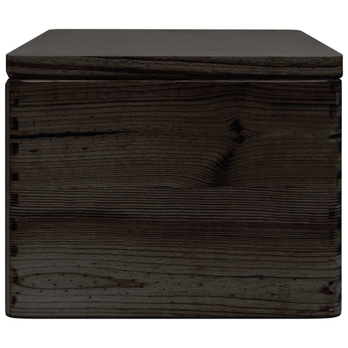 Cutie din lemn cu capac negru 40x30x23 cm lemn masiv de pin - WALTI WALTI
