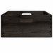 Cutie din lemn cu mânere negru 40x30x13 cm lemn masiv de pin - WALTI WALTI