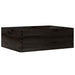 Cutie din lemn cu mânere negru 40x30x13 cm lemn masiv de pin - WALTI WALTI