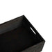 Cutie din lemn cu mânere negru 40x30x13 cm lemn masiv de pin - WALTI WALTI