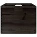 Cutie din lemn cu mânere negru 40x30x23 cm lemn masiv de pin - WALTI WALTI