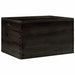 Cutie din lemn cu mânere negru 40x30x23 cm lemn masiv de pin - WALTI WALTI