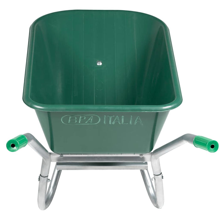 Roabă Verde 90 L 150 kg Oțel galvanizat și plastic - WALTI WALTI