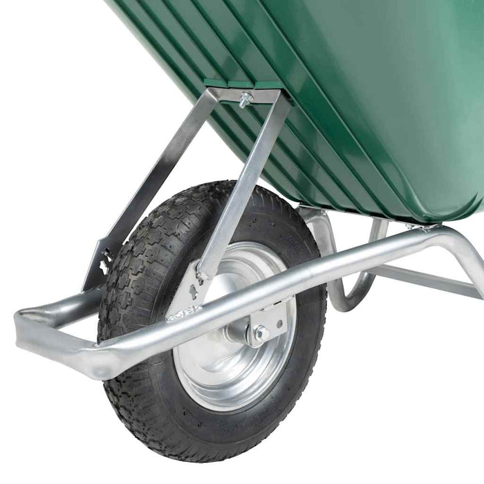 Roabă Verde 90 L 150 kg Oțel galvanizat și plastic - WALTI WALTI
