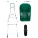 Roabă Verde 90 L 150 kg Oțel galvanizat și plastic - WALTI WALTI