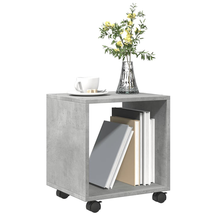 Dulap cu roți, gri beton, 37x33x42,5 cm, lemn prelucrat WALTI