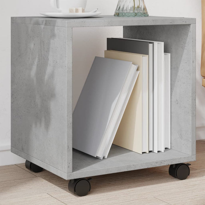 Dulap cu roți, gri beton, 37x33x42,5 cm, lemn prelucrat WALTI