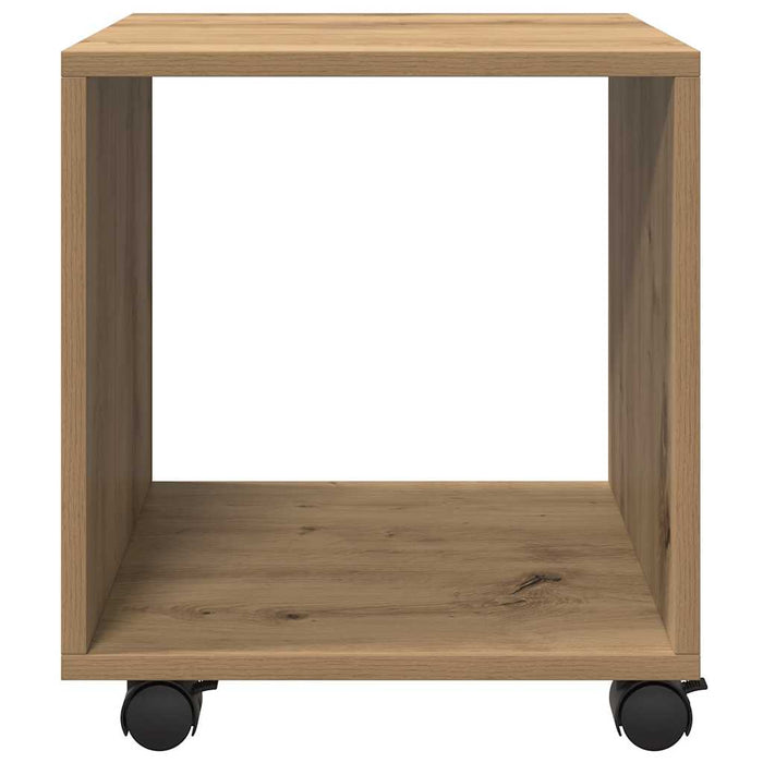 Dulap cu roți, stejar artizanal, 37x33x42,5 cm, lemn prelucrat WALTI