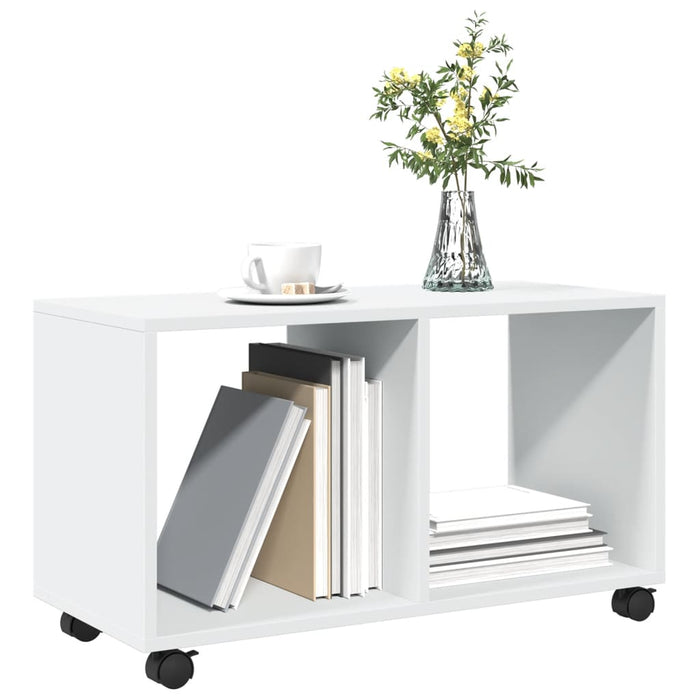 Dulap cu roți, alb, 72x33x42,5 cm, lemn prelucrat - WALTI WALTI
