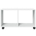 Dulap cu roți, alb, 72x33x42,5 cm, lemn prelucrat - WALTI WALTI