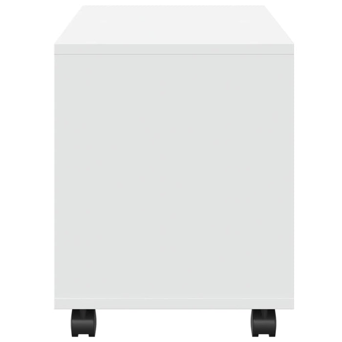 Dulap cu roți, alb, 72x33x42,5 cm, lemn prelucrat - WALTI WALTI